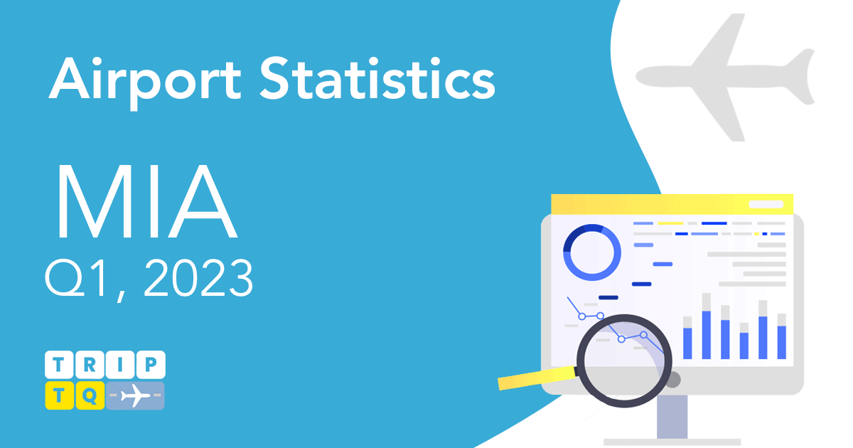 Miami Airport (MIA) Passenger and Flight Statistics Q1, 2023